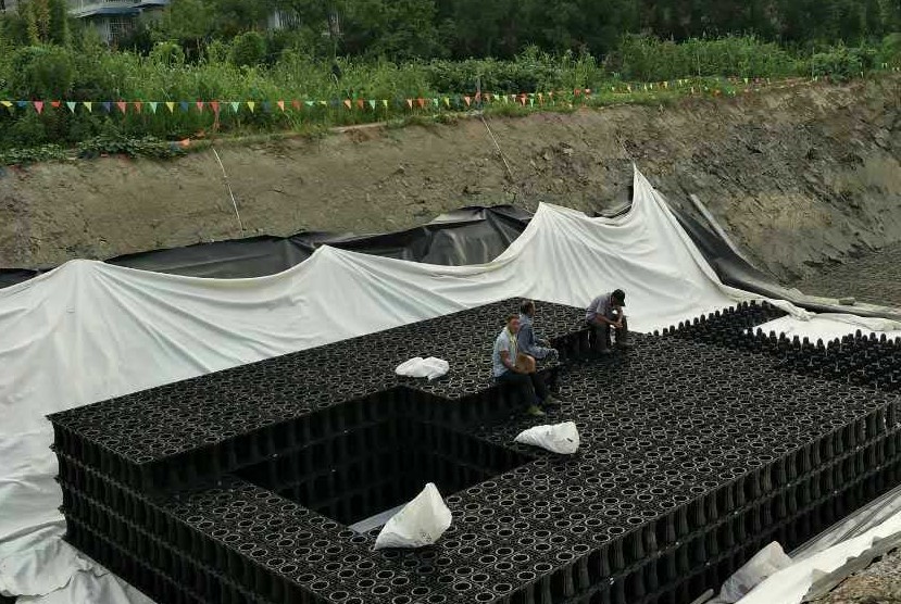 山区雨水收集利用蓄水模块工程案例